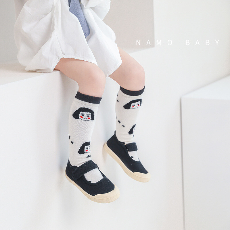 2-Pairs Baby/Toddler Knee High Cotton Socks (1)