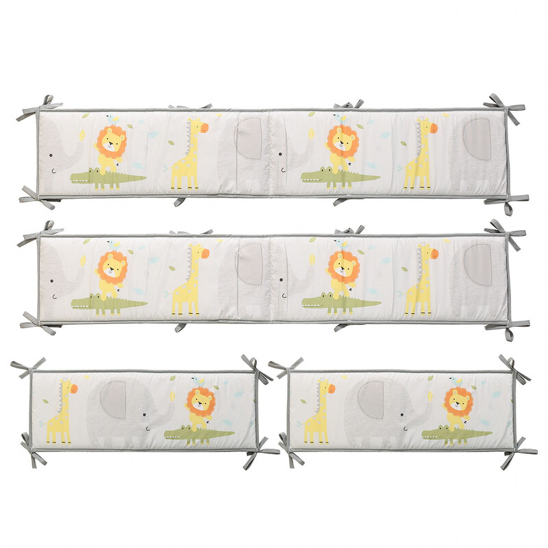 4-Sides Baby Crib Bumpers - Animal Zoo (1)