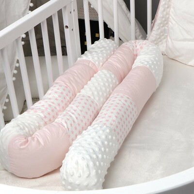 Newborn Crib Bumper Protector /Kids Pillow Cushion 1.2m (1)