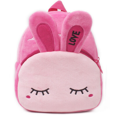 Babies Cartoon Backpack - Rabbit Pink (1)