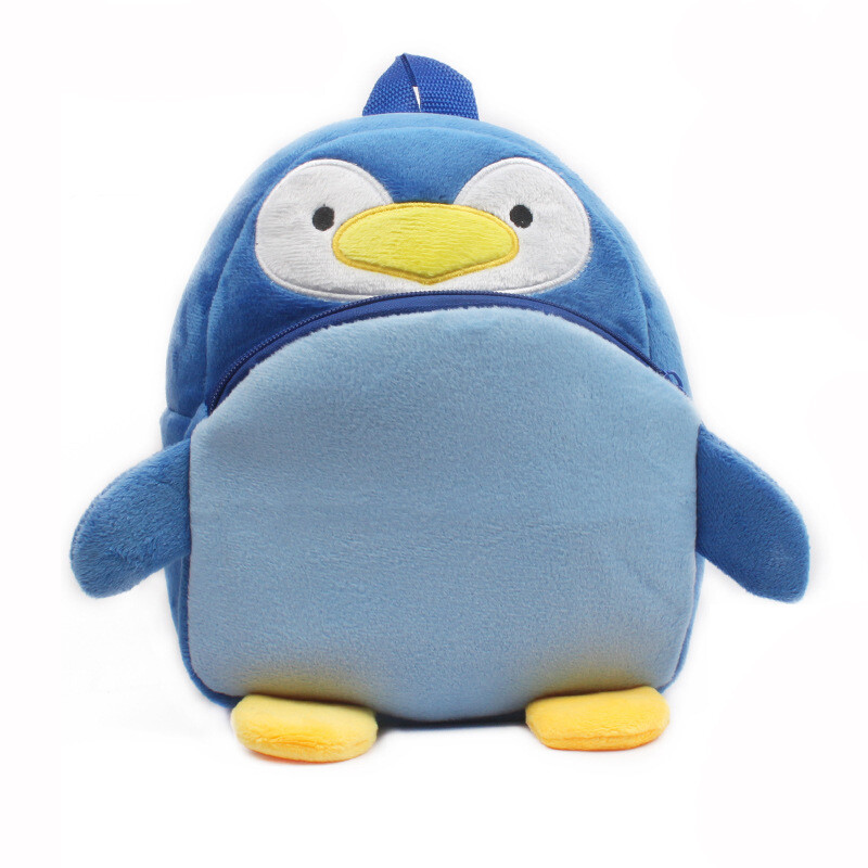 Babies Cartoon Backpack - Penguin Blue (1)
