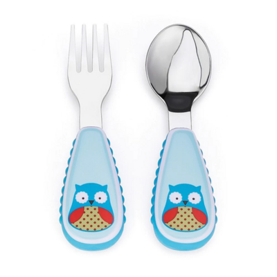 Skip Hop Zootensils Fork & Spoon Otis Owl (1)