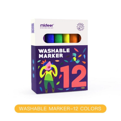 Mideer Washable Marker- 12 Colors (1)