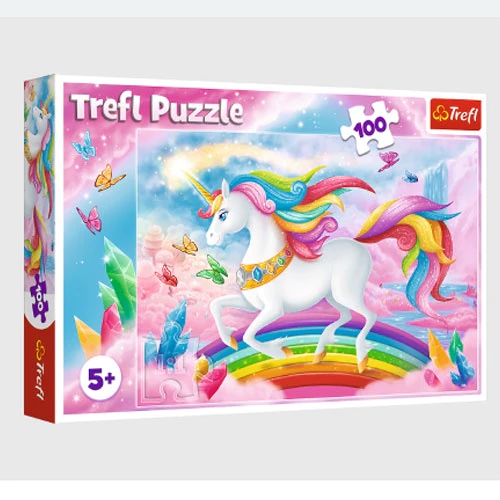 Trefl 100 Piece Jigsaw Puzzle - Into The Crystal World Of Unicorns (1)