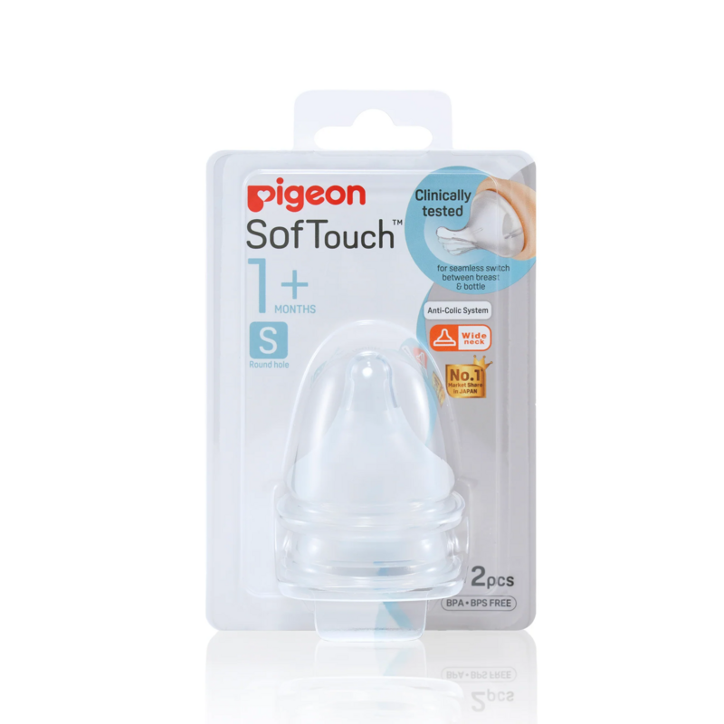 SofTouch Peristaltic PLUS Wide-Neck Teat 1pc (SS) (1)