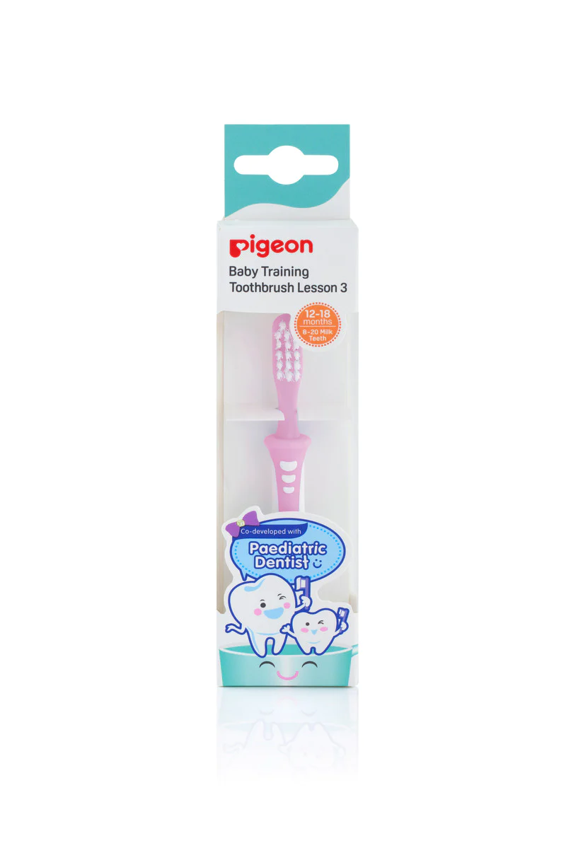 Pigeon Training Toothbrush Lesson 3 Pink (1)