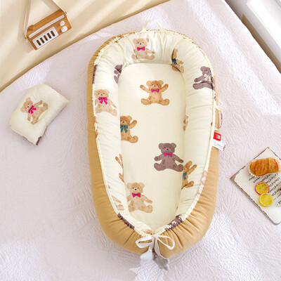 Newborn Baby Reversible Nest Bed/Sleeping Pod - Little Bear (1)