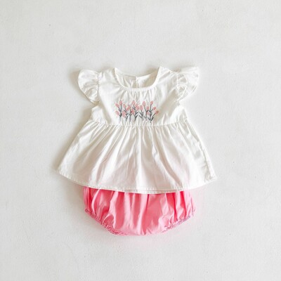 Baby Girl's 2-Piece Summer Clothing Set - Size 0-6 month (1)