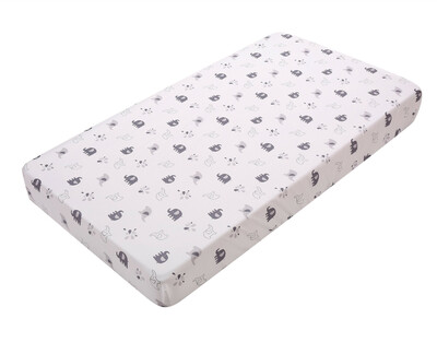 3-Piece Cot Bedding Set - Elephant Grey (6)