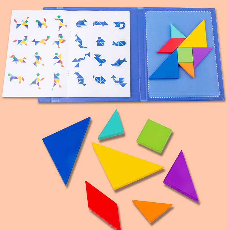 Kids Tangram Magnetic Wooden Puzzles (4)