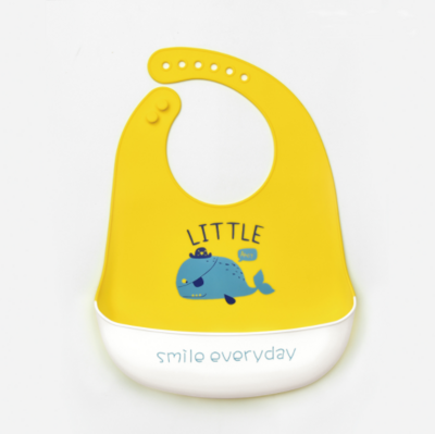 Assorted Baby Food Catcher Silicone Bib (3)