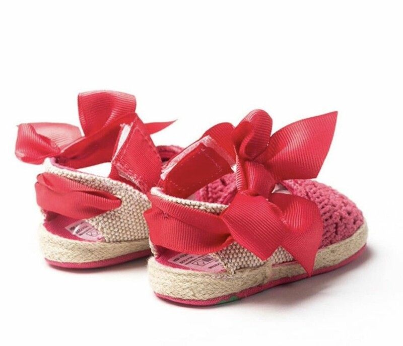 MyGGPP Baby Girl Broderie Sandals - Bow design (3)