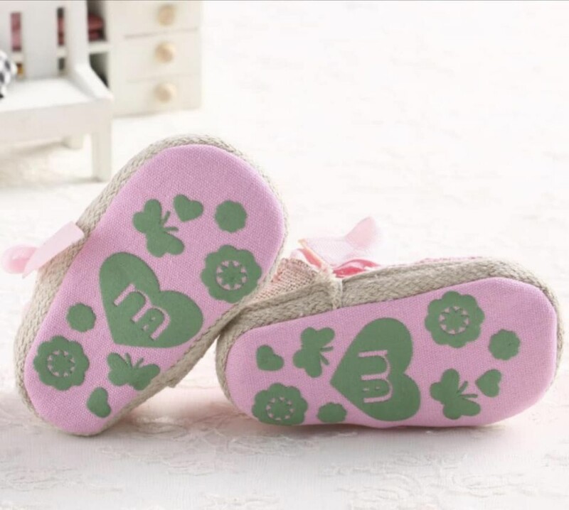 MyGGPP Baby Girl Broderie Sandals - Bow design (6)