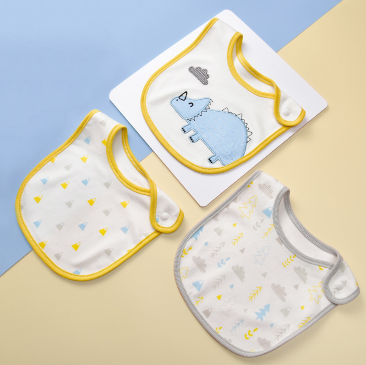 Insular 3-Pack Baby/Toddler Cotton Bibs (2)