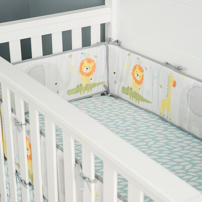 4-Sides Baby Crib Bumpers - Animal Zoo (5)