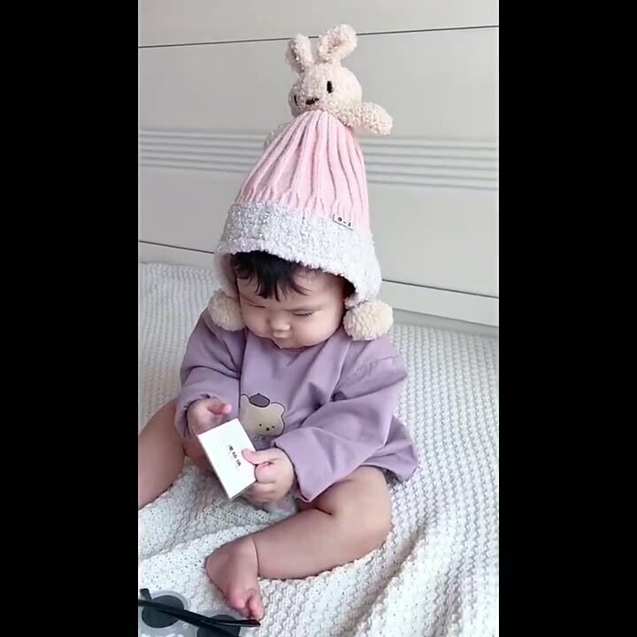 Baby Winter Knit Beanie - Little Rabbit - Size 0-3 years (7)