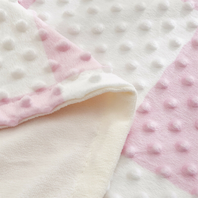 2-Piece Baby Cot Blanket & Comforter Toy Set - Pink (5)