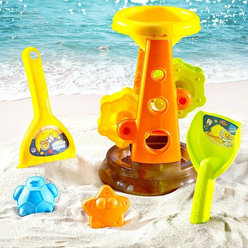 13-Piece Beach Sand Toys Set with Mesh Bag Moulds Summer Outdoor Beach Fun (2)