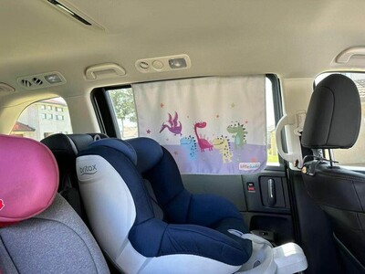 Car Window Sunshade Magnetic Curtain Detachable (4)