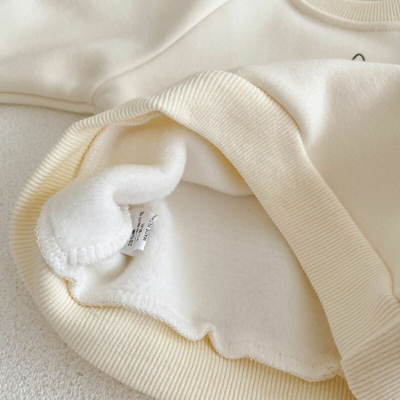 Baby 2-Piece Set Sweatshirt and Sweatpants Beige (6)