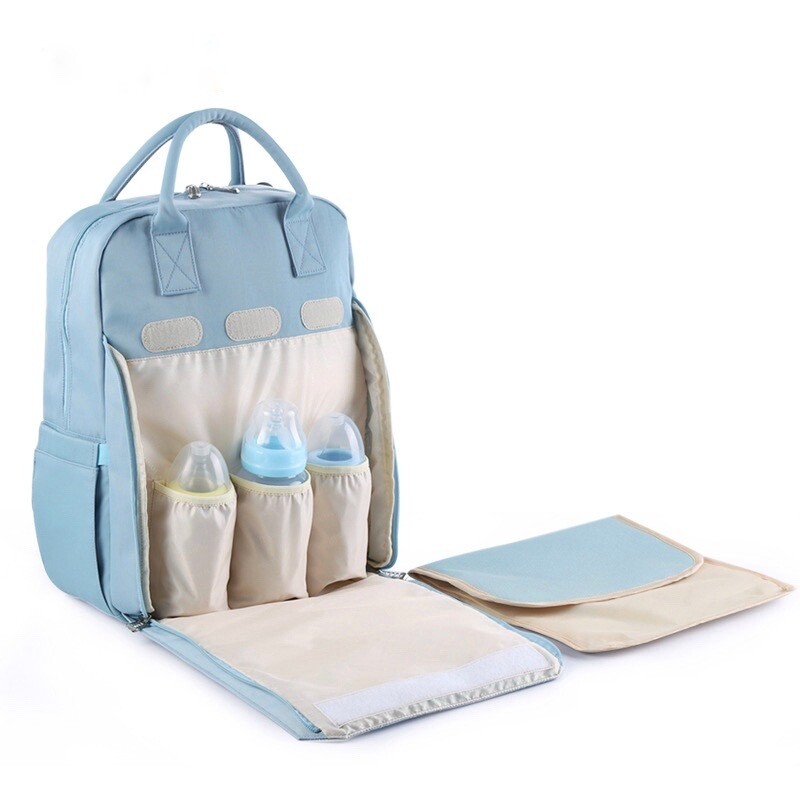 Insular Waterproof Nursery Nappy Bag/ Mummy Backpack - Grey (5)