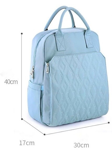 Insular Waterproof Nursery Nappy Bag/ Mummy Backpack - Grey (9)