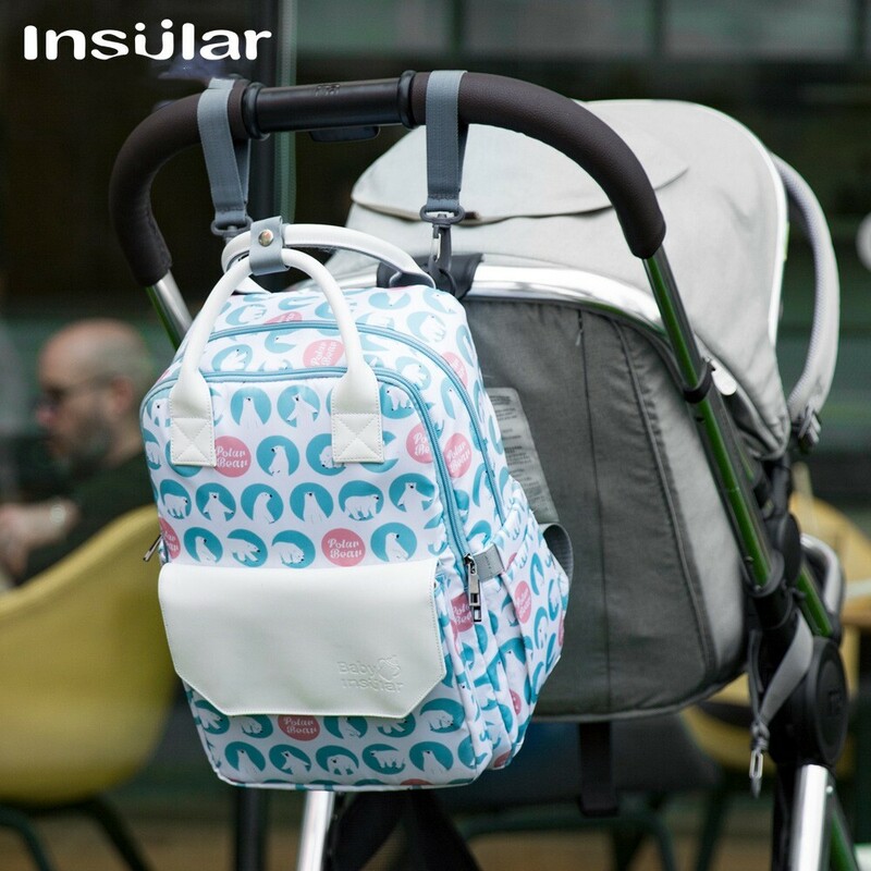 Insular Waterproof Nursery Nappy Bag/ Mummy Backpack Polar Bears (2)