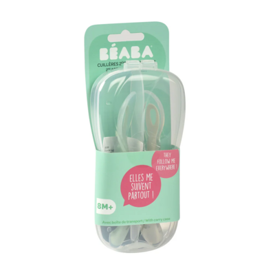 Beaba Soft Silicone Spoon Set (With Case) (4)