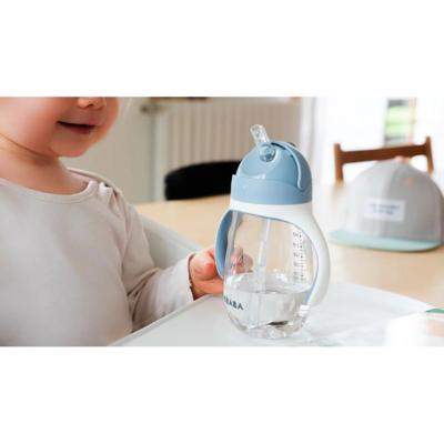 Beaba Straw Sippy Cup - Blue (4)