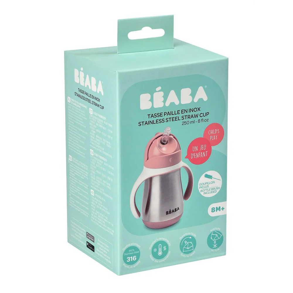 Beaba Stainless Steel Straw Cup 250mL (6)