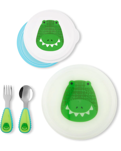 Skip Hop Zoo Clark Crocodile Mealtime Set (3)