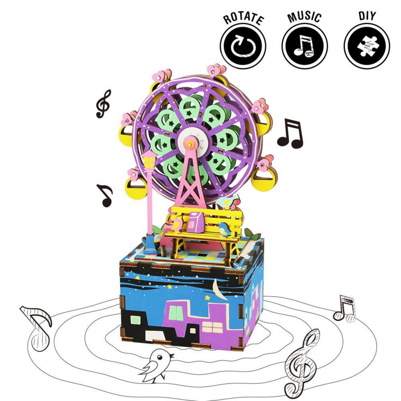 Robotime DIY Music Box-Ferris Wheel (2)