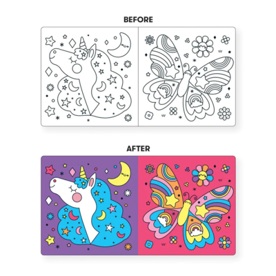 Unicorn Dreams Color Magic Bath Book (2)