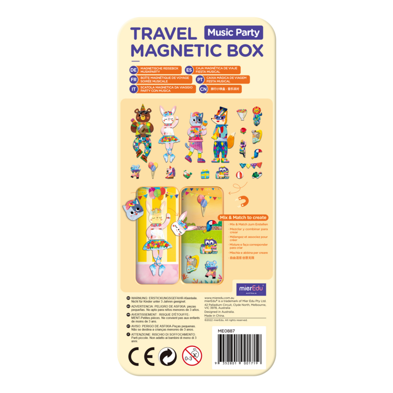 MierEdu Travel Magnetic Puzzle - Musical Animals (2)