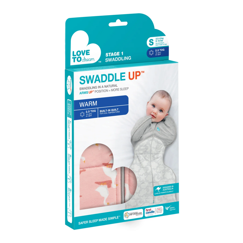 Love To Dream Swaddle Up™ Warm 2.5 TOG - Silly Goose Pink (4)
