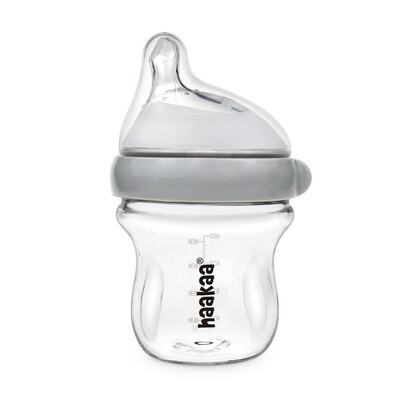 Haakaa Generation 3 Glass Baby Bottle - Grey (4)