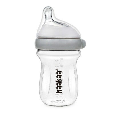 Haakaa Generation 3 Glass Baby Bottle - Grey (5)