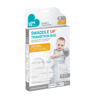Love To Dream Swaddle UP 1.0 tog Transition Bag - Dreamer White (5)
