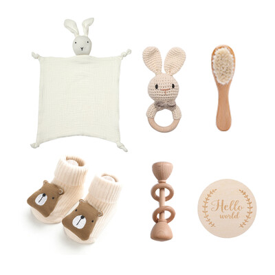 Newborn Baby 6 Piece Giftbox - Bunny White (2)
