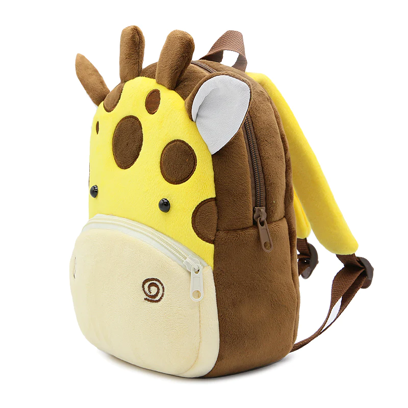Kids Plush Backpack Animal Cartoon Daycare Bags 2-4 years - Giraffe (2)