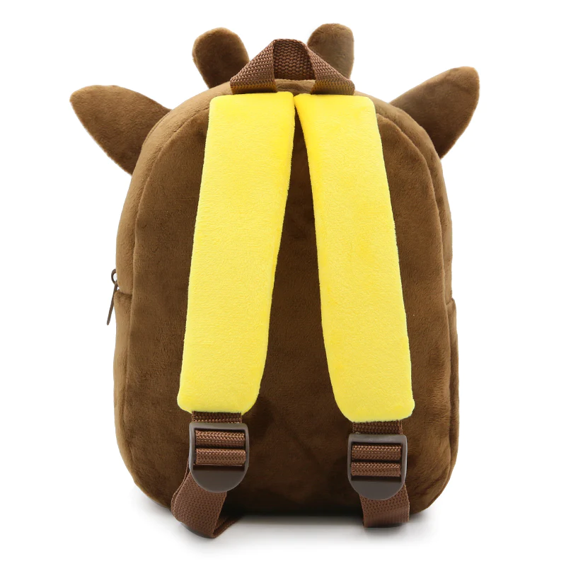 Kids Plush Backpack Animal Cartoon Daycare Bags 2-4 years - Giraffe (4)