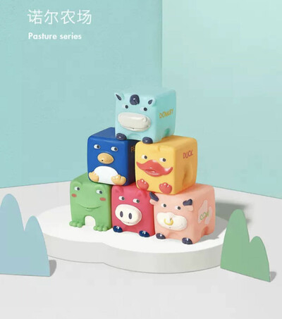 Babycare Silicone Building Blocks Bath Floating Toy (3)