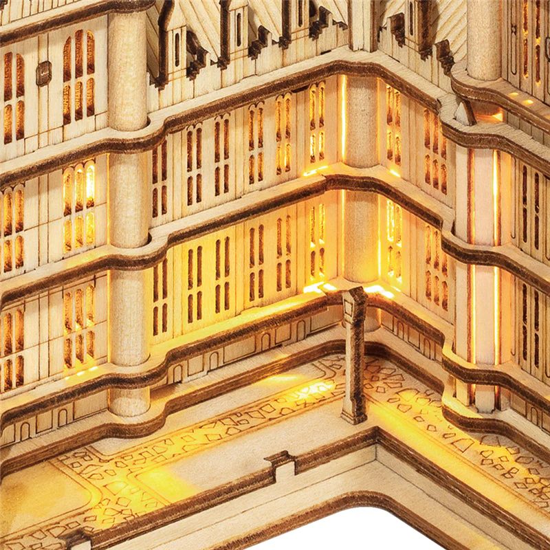 Robotime Architecture 3D Wooden Puzzle Big Ben With Lights (3)