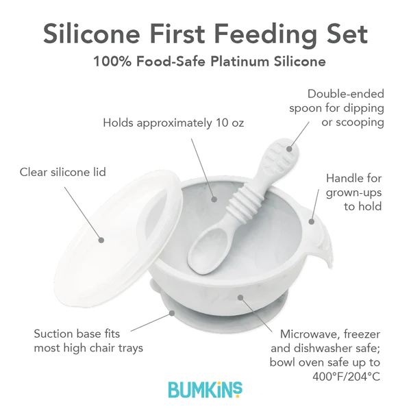 Bumkins First Feeding Set - Marble (5)