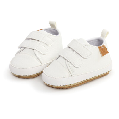 MyGGPP Baby PU Leather Shoes First Walkers - White (3)