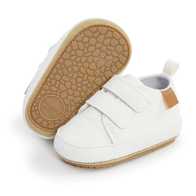 MyGGPP Baby PU Leather Shoes First Walkers - White (4)