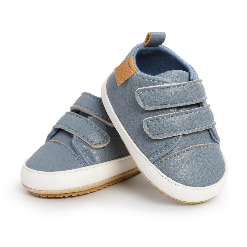 MyGGPP Baby PU Leather Shoes First Walkers - Blue (2)