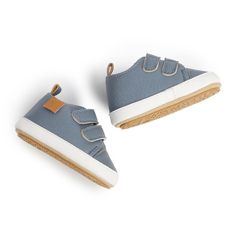 MyGGPP Baby PU Leather Shoes First Walkers - Blue (3)