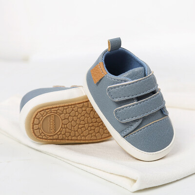 MyGGPP Baby PU Leather Shoes First Walkers - Blue (4)