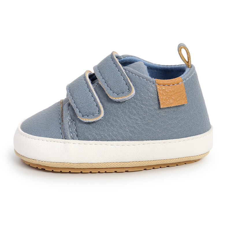 MyGGPP Baby PU Leather Shoes First Walkers - Blue (6)